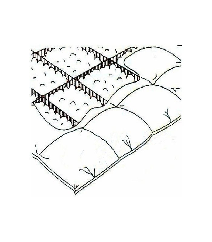 Topper o cubrecolchón de Fibra 1100 gr/m² cama 135 x 190