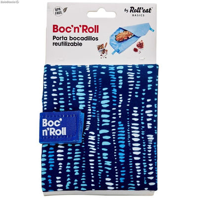 Torba na przekąski Roll&#39;eat Boc&#39;n&#39;roll Essential Marine Niebieski (11 x 15 cm)