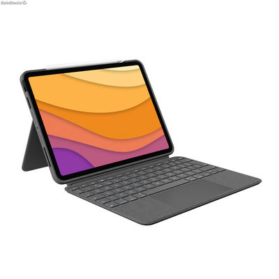 Torba na Tablet i Klawiaturę Logitech iPad Air 2020 Szary Qwerty Hiszpańska QWER