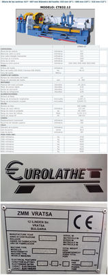 Torno Industrial Modelo curolathe zmm CT832.12