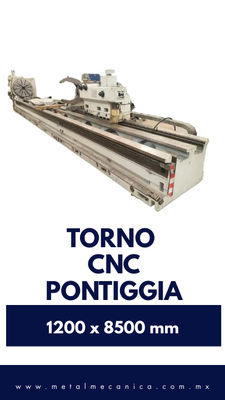 Torno Paralelo cnc pontiggia 1200 x 8500 mm - Foto 5