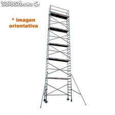 Torre andamio móvil de aluminio 75 x 190 x 1220 iberandamios