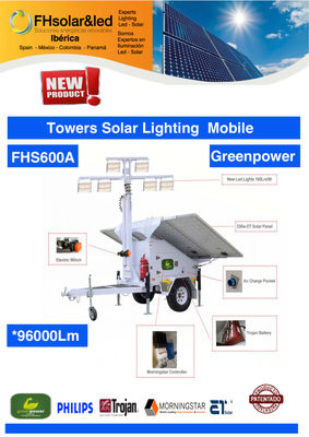 Torre de iluminação solar / torre de iluminação solar FHS600A