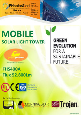 Torre solar de iluminacion / solar lighting tower FHS400A