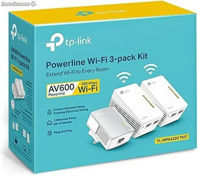 Tp-link AV600 powerline wifi 3 pack kit - acces point - cpl