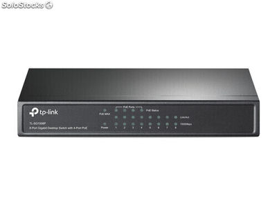 Tp-link Switch unmanaged 4 x 10/100/1000 (PoE) tl-SG1008P
