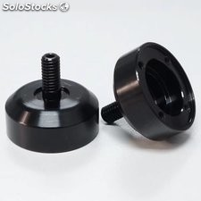 trabajo OEM máquina CNC torneado fresado aluminio 6061 piezas anodizadas negras