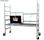 Trabattello pieghevole in alluminio 3 metri con piattaforma con portello - Foto 2