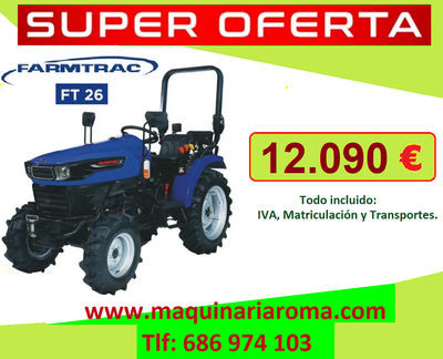 Tractor nuevo: Field trac de 27cv. 4x4,