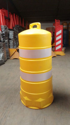 Trafitambo amarillo 108 cm de alto con base con 02 reflejantes grado ingeniería - Foto 2
