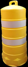 Trafitambo amarillo 108 cm de alto sin base con 02 reflejantes grado ingeniería