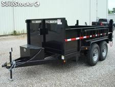 trailer volteo 12ft x 83&quot; bajo perfil, bob cat, unidad de 12 000lb