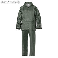 Traje de Agua Impermeable Verde Nylon Talla 7-L