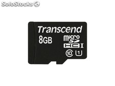 Transcend MicroSD/sdhc Card 8GB UHS1 w/adapter TS8GUSDU1