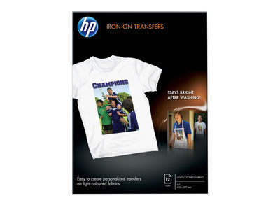 Transferencias para camisetas HP - 12 hojas /A4/210 x 297 mm