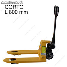 Transpallet idraulico corto per corrieri mod. Fpbf25 l800