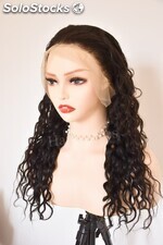 Transparent lace front perruque naturelle avec les cheveux brésilien