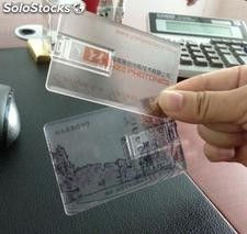 Transparente Memoria usb tarjeta de crédito / tarjeta pendrive - Foto 2