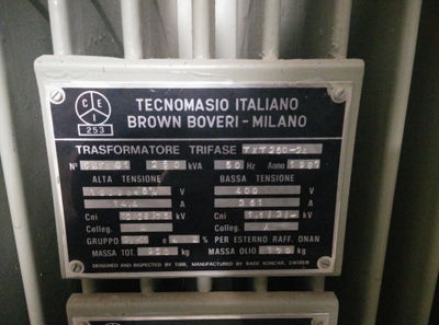 Trasformatore Trifase - Tecnomasio Italiano Brown Boveri - Milano - Foto 3