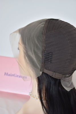 Trasparent lace parrucca con veri capelli umani - Foto 4