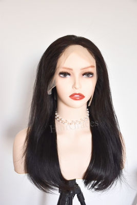 Trasparente lace parrucca con capelli lisci brasiliani