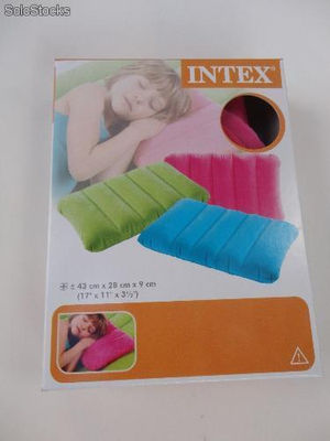 Travesseiro Inflável Impermeável Intex Várias Cores - Foto 2