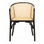 TRENDY NEGRA Cadeira com braços em madeira e malha de enea - Foto 2