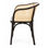 TRENDY NEGRA Cadeira com braços em madeira e malha de enea - Foto 3