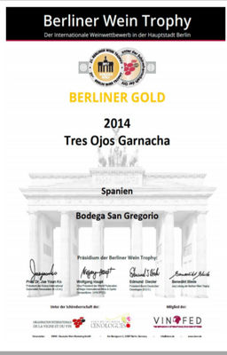 Tres Ojos Garnacha 2014 - Premio Oro - Foto 2