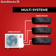 TRI-SPLIT : 3 climatiseurs INVERTER avec une seule unité extérieure 27k btu