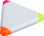 Triángulo de ABS con marcadores de colores - 1