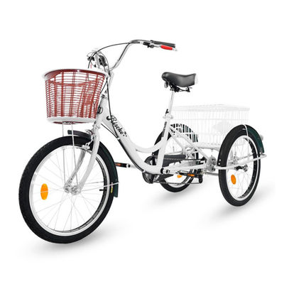 Triciclo para adultos con 2 cestas, 6 velocidades, asiento y manillar ajustable - Foto 2