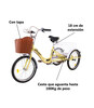 Triciclo para adultos con dos cestas Mod. BEP-14