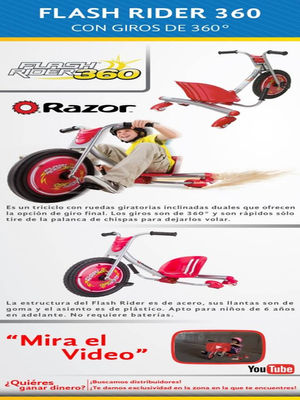 Triciclo para niños intrépidos Flash Rider 360