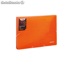 Trieur extensible A4 Ã 13 compartiments - Orange fluo