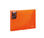 Trieur extensible A4 Ã 13 compartiments - Orange fluo - 1