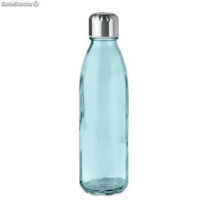 Trinkflasche Glas 650 ml transparent blau MIMO9800-23