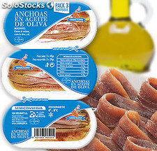 Tripack de anchoas en aceite de oliva virgen extra