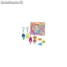 Trolls set portachiavi peluche