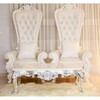 trône baroque blanc eros c h 180 cm