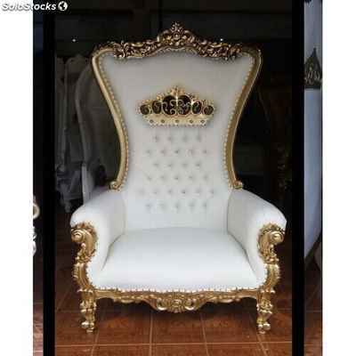 trône de mariage doré luxe modèle crown