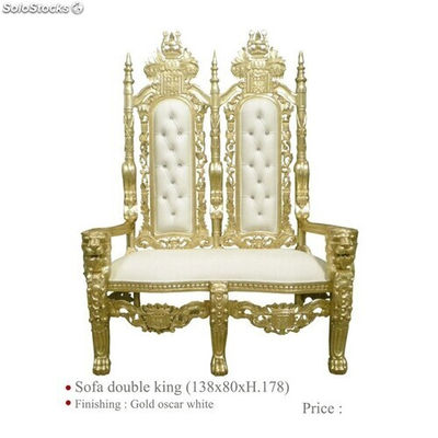 trône princier doré