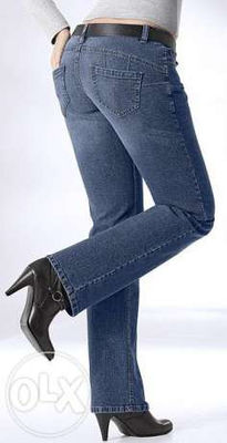 Trousers for women. Material and jeans- package - Zdjęcie 2