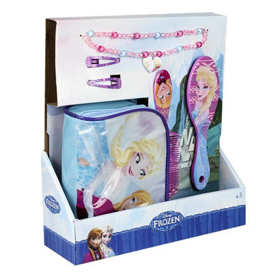 Trousse de Toilette + Accessoires à Cheveux la reine des neiges - (Présentoir)
