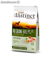 True Instinct No Grain Medium - Maxi con Pollo 12.00 Kg