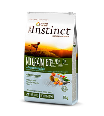 True Instinct No Grain Medium - Maxi con Salmón 12.00 Kg