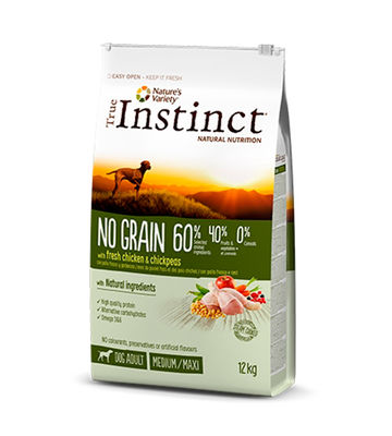 True Instinct No Grain Medium - Maxi Pollo 12.00 Kg