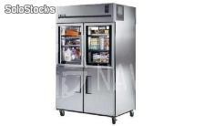 True tr2rpt-2hg/2hs-2g pass thru refrigerator, half glass &amp; solid front, glass rear, 56-cuft - cod. produto nv2400