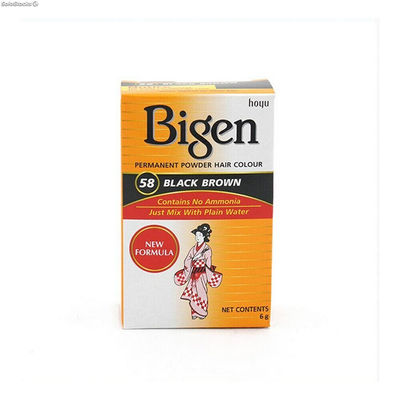 Trwała Koloryzacja Bigen 58 Black Nº58 Black Brown (6 gr)