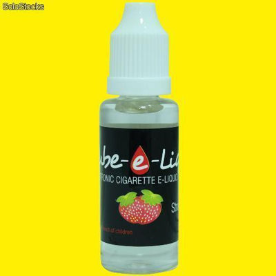 Tube-e-Liquid 20ml- Sabor Fresa- Eliquid 0mg nicotina cigarrillo electrónico